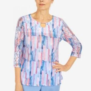 Alfred Dunner Alfred Dunner Petite Brushstrokes Multi PL
